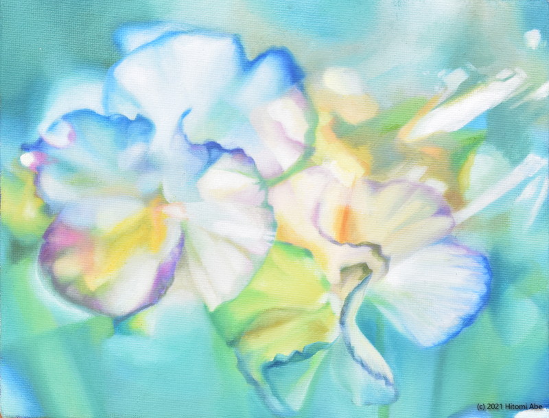 Pansy© 2021 Hitomi Abe, Oil on canvas